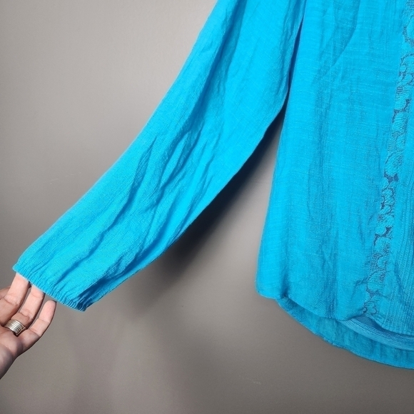 Northern Reflections Lightweight Peasent Blouse Sm NWOT - Picture 5 of 11